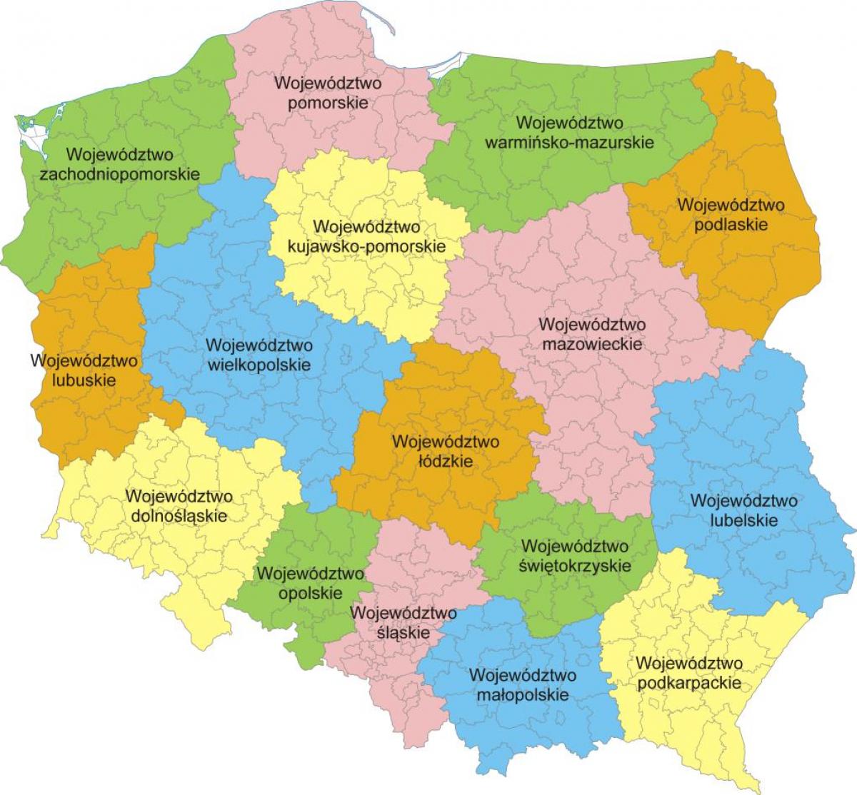 Mapa Polityczna Polski